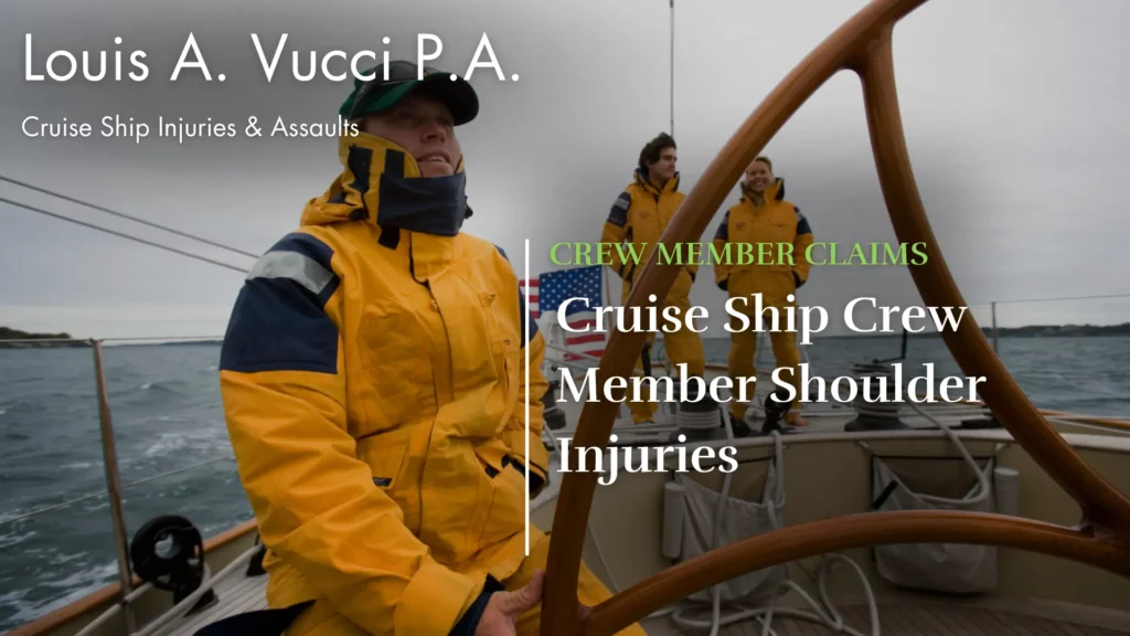 Cruise Ship Crew Member Shoulder Injuries, crew members staring at the ocean from a cruise ship